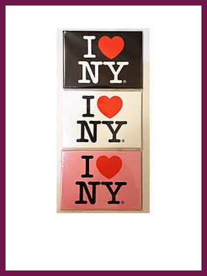 Licensed I Love NY Jumbo Fridge Magnets