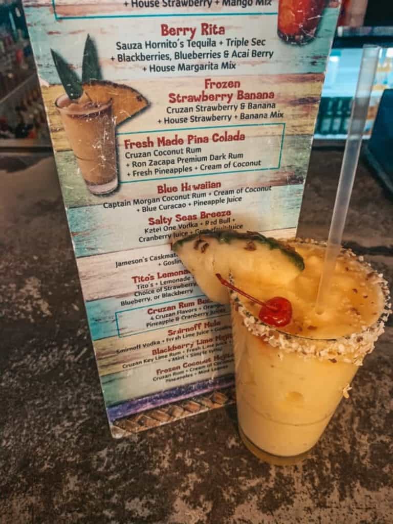 Clearwater Beach Florida Pina Colada