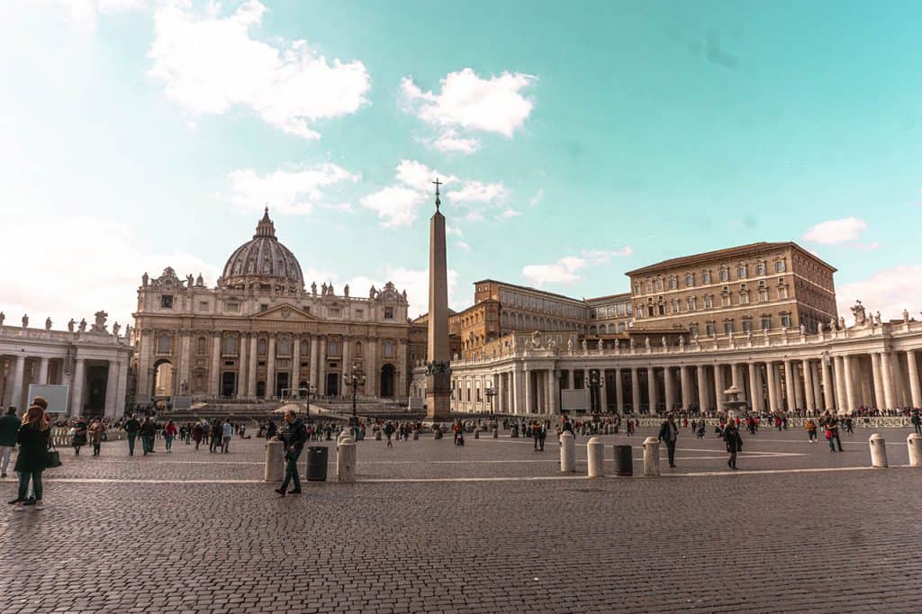 St Peters Basilica and The Vatican City Rome Italy
