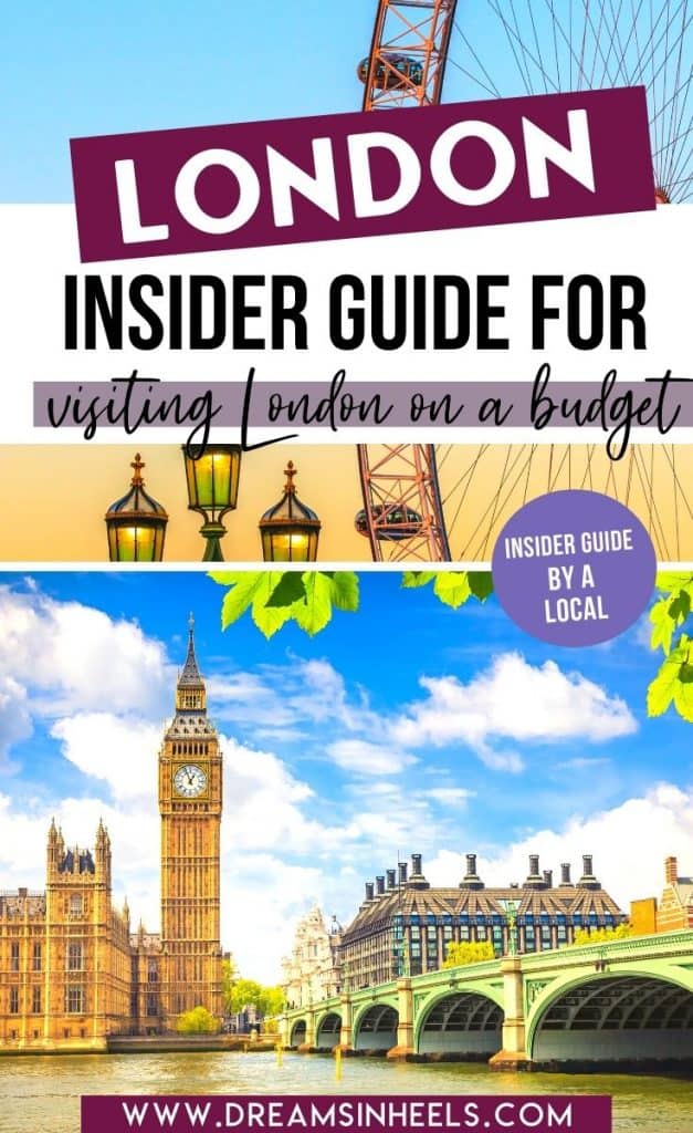 insider guide for visiting London on a budget