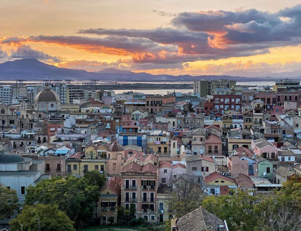 sunset view from Santa Croce Terrace