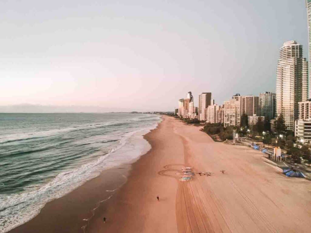 surfers paradise beach gold coast australia