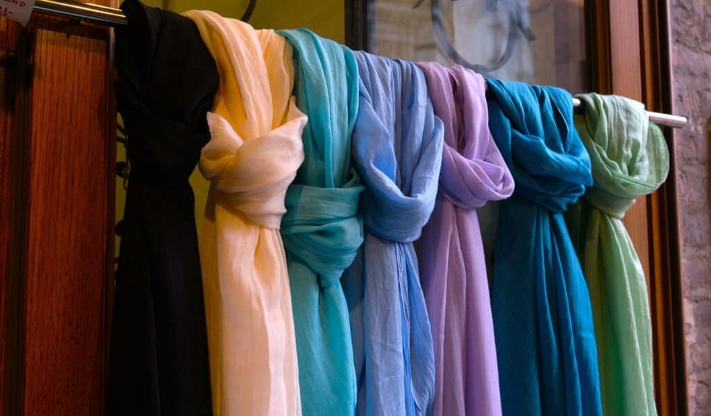 silk scarfs wardrobe staple