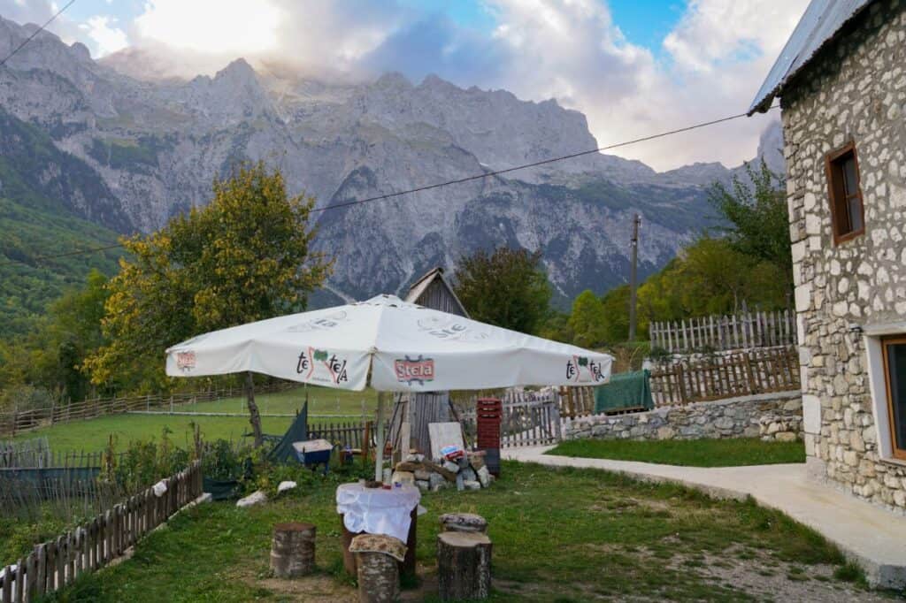 the Valbona to Theth hike trails Albania