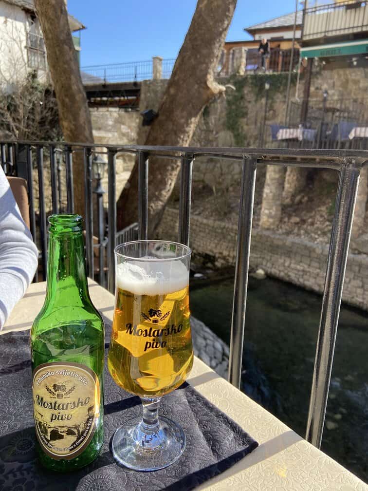 Beer in Mostar